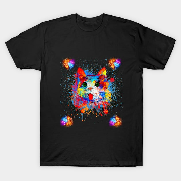 best t-shirt the Cat Cosmic 3D T-Shirt by yamiston
